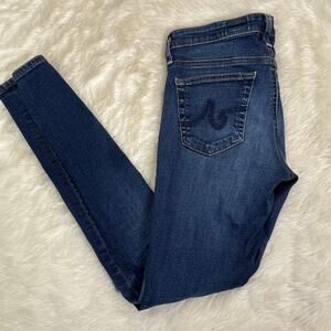 AG Jeans The Legging Super Skinny Low Rise Distressed Ankle Jeans Size 26